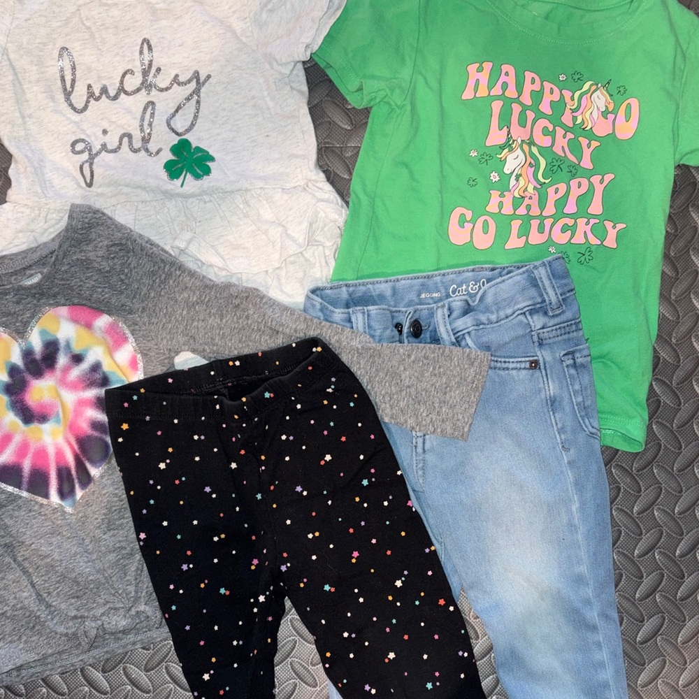 St. Patrick's Day bundle. 5 items! 3T/XS - Picture 2 of 11